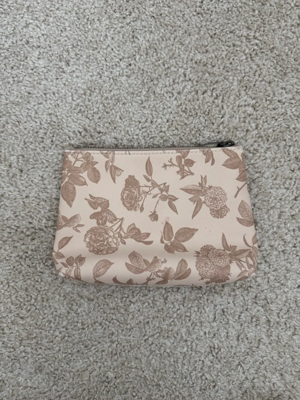 Azaria Blush Floral Cosmetic Pouch